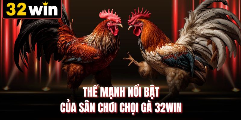 Thế mạnh nổi bật của sân chơi chọi gà 32WIN